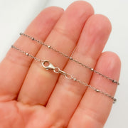 Oxidized Sterling Silver Cube Satellite Necklace